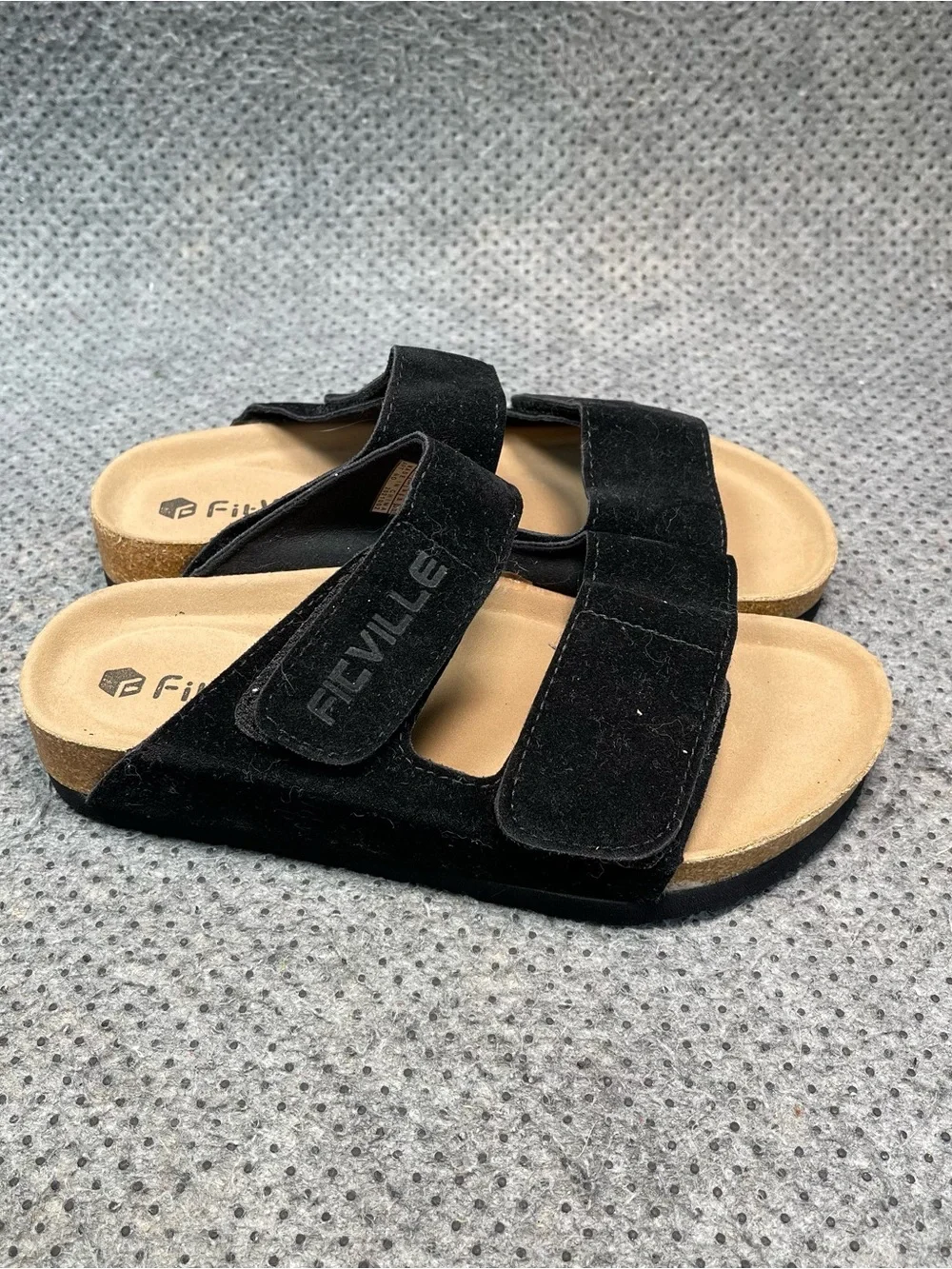Fitville Black Strap Sandals Size 6 Women’s